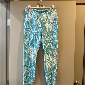 RBX baby blue tie-dye leggings